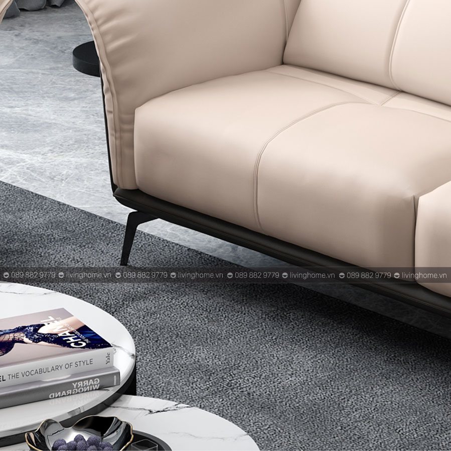 Sofa da bò Lanister - Băng 3 chỗ 2m2 5 Bộ 3 Sofa da bò nhập khẩu Lanister LVH-9024 NEW